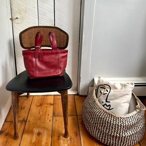 Vintage Coach Red Waverly Bag 4133